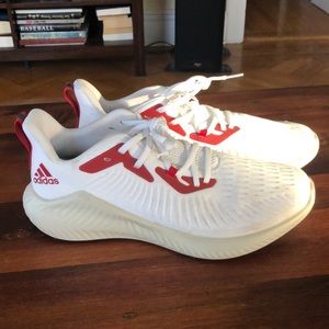 Adidas +3ounce M 11.5 shoes white and red